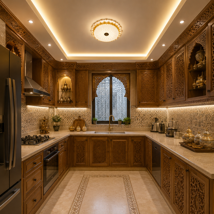 طقم بلافونيين LED بالكريستال – 40 سم و30 سم