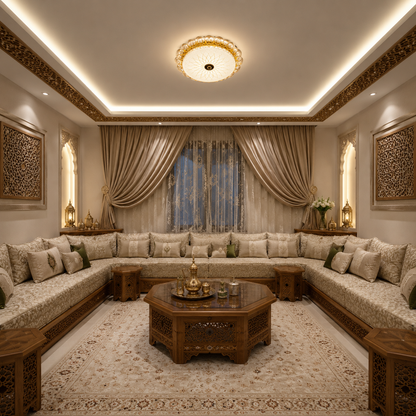طقم بلافونيين LED بالكريستال – 40 سم و30 سم